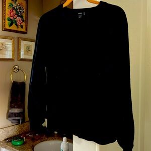 Jcrew black sweatshirt size S cotton/cashmere blend
